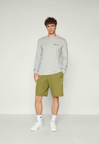 Champion ICONS CONTRAST CREWNECK LONG SLEEVE  - Top dugih rukava - grey
