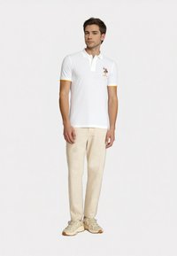 U.S. Polo Assn. KURZARM BUNTER REITER - Bluză polo - weiss