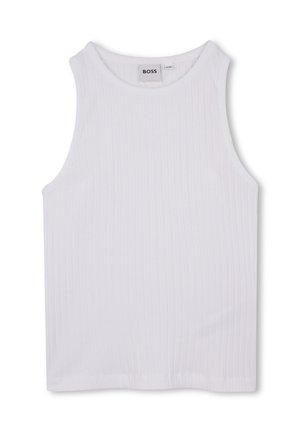 MIT METALLPLATTE - Top - blanc