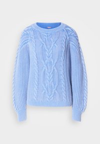 FRANKIE CABLE SWEATER - Džemper - della robbia blue