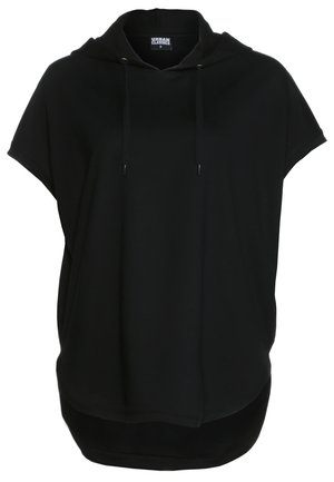 LADIES SLEEVELESS TERRY HOODY - Hoodie - black