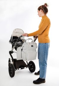 Mimmti DIAPERBAG BACKPACK MIMMTI | BABY BAG | NURSING BAG - Borsa fasciatoio - light grey