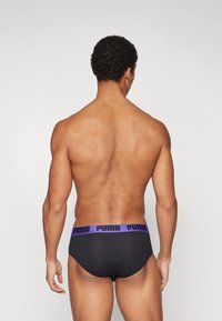 Puma MEN EVERYDAY BRIEFS 2 PACK - Chilot - violet/black