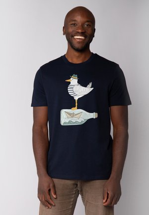 MÖWE  - Print T-shirt - french navy