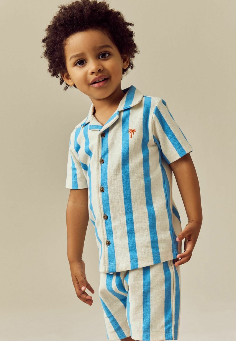 Next - REGULAR FIT - SHORT SLEEVE SET - Dresside alumine osa - blue white stripe, Suurenda
