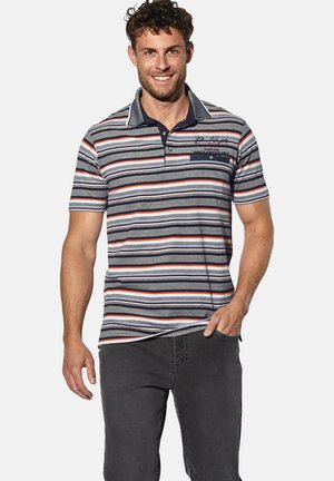 PALDEN - Polo shirt - dunkelblau gestreift
