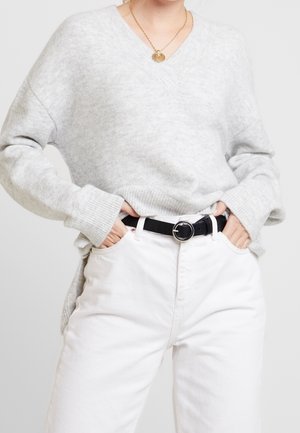 Pullover - mottled light grey