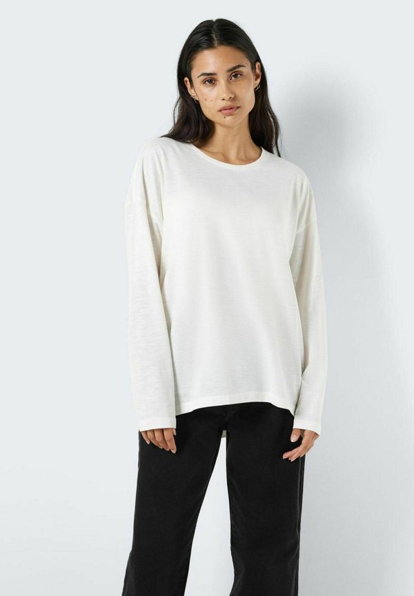 NMMATHILDE O-NECK HIGH LOW  - Long sleeved top - sugar swizzle3