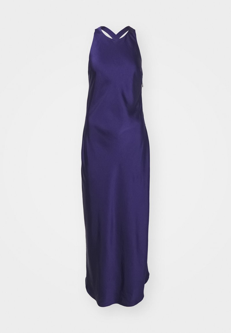 claudie pierlot purple dress CLAUDIE PIERLOT Eco-Friendly Linen Dress