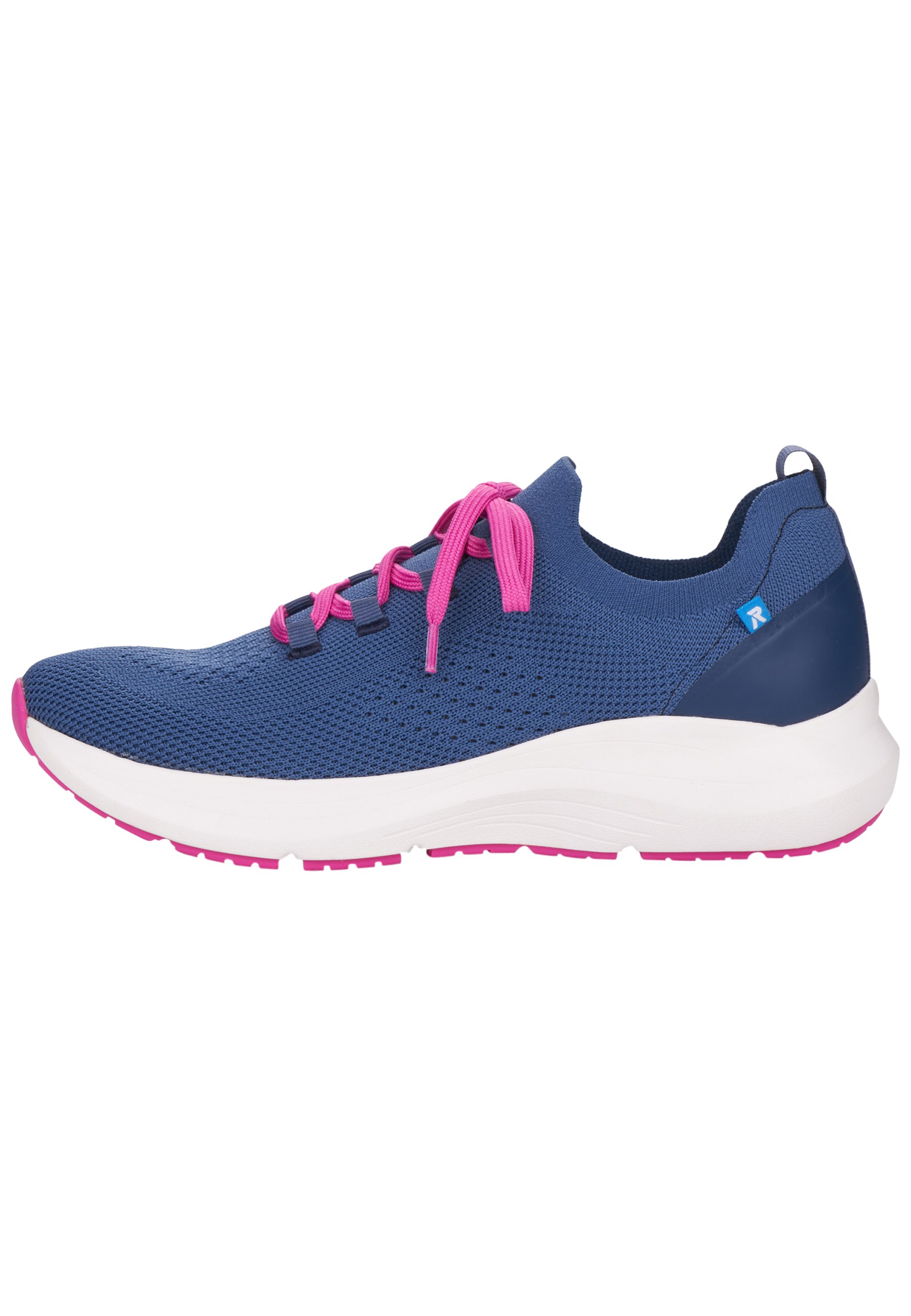 Scarpe RIEKER Blu Marine In Pelle Fiore - Modello Casual Con Chiusura In Velcro E Suola Antiscivolo