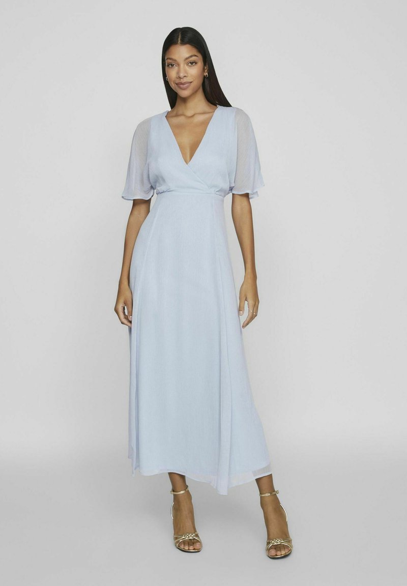 VILA FESTLICHES KURZARM - Maxi-jurk - kentucky blue