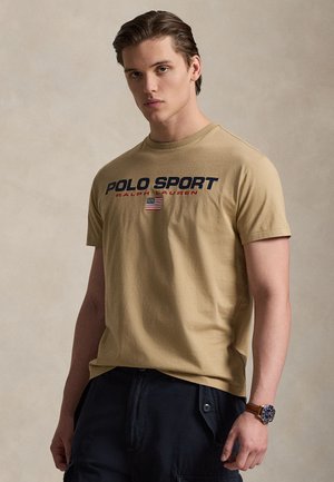 CLASSIC FIT POLO SPORT JERSEY T-SHIRT - Μπλουζάκι με στάμπα - vintage khaki