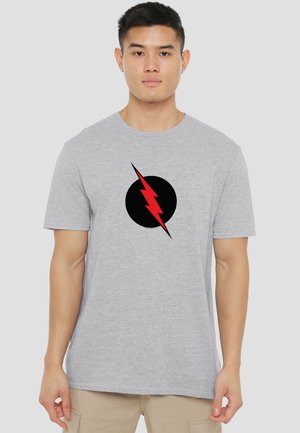 Cotton Soul, JLA REVERSE FLASH - Print T-shirt - mottled light grey