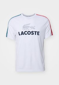 Lacoste Sport T-Shirt sport - white/hydro sierra red