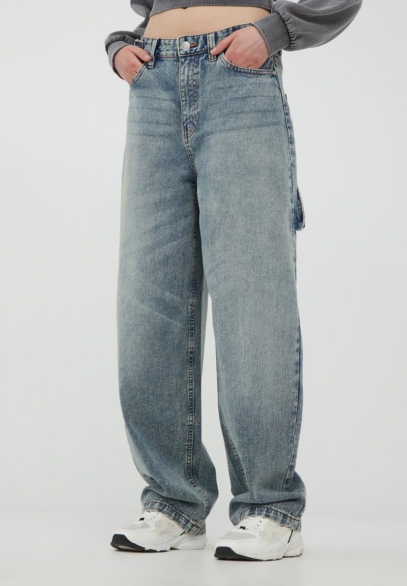 Terranova CARPENTER BALLOON - Jeans baggy - blu denim medio