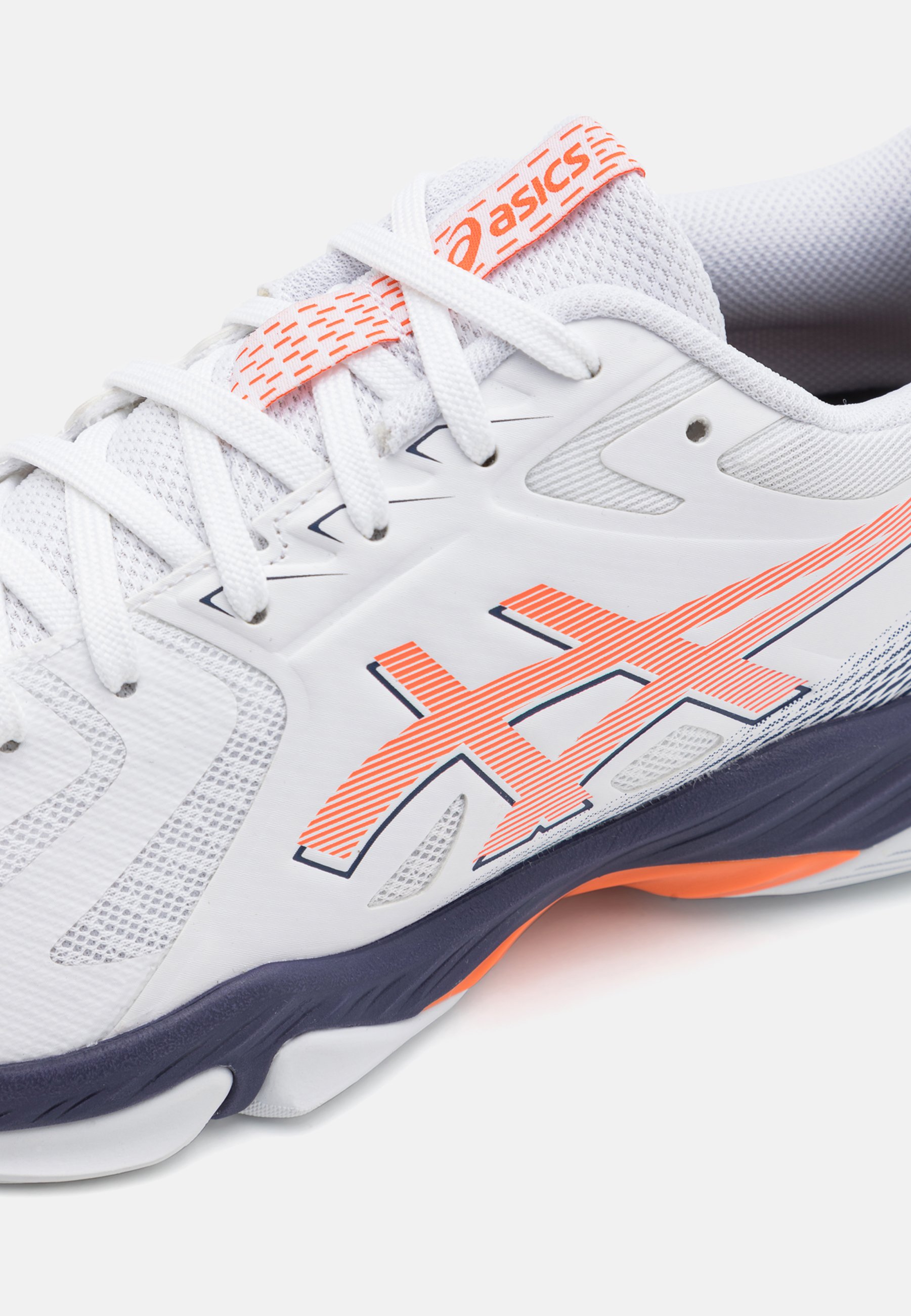 ASICS BLADE - Handbalschoenen - white/nova orange/wit - Zalando.nl