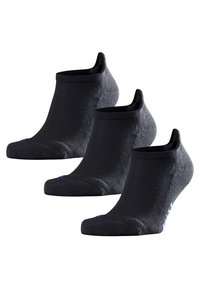 FALKE COOL KICK 3-PACK UNISEX LIGHT CUSHIONING - Calzini - black