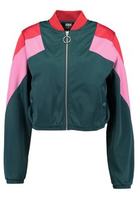 Urban Classics LADIES 3 TONE TRACK JACKET - Bomberjacke - firered/navy/white/rot