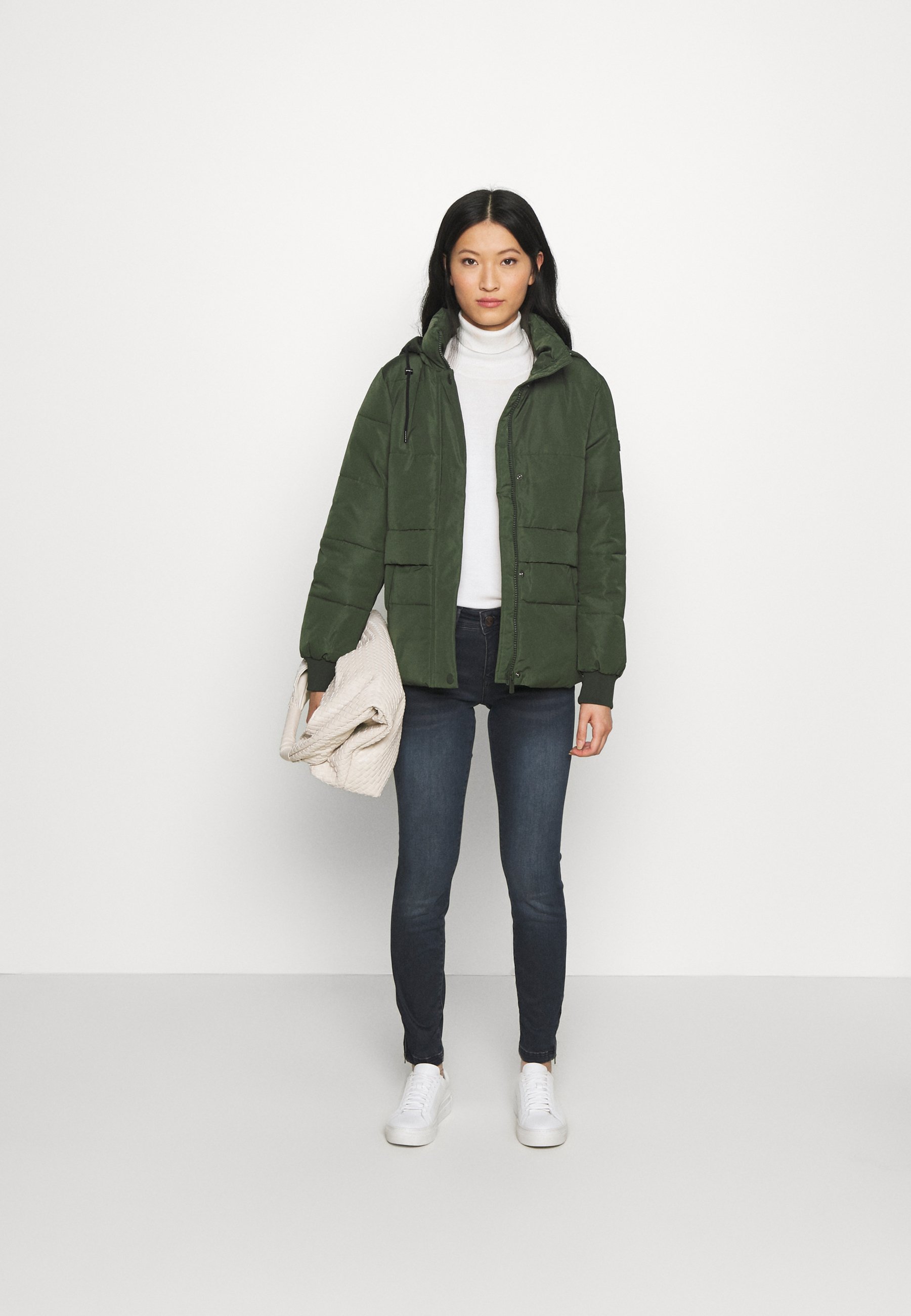 emerald green winter jacket