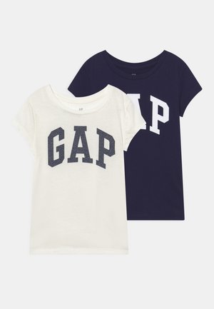 GIRLS LOGO 2 PACK - Triko s potiskem - navy uniform