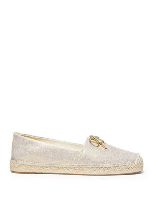 Espadrilles - platinum gold-coloured
