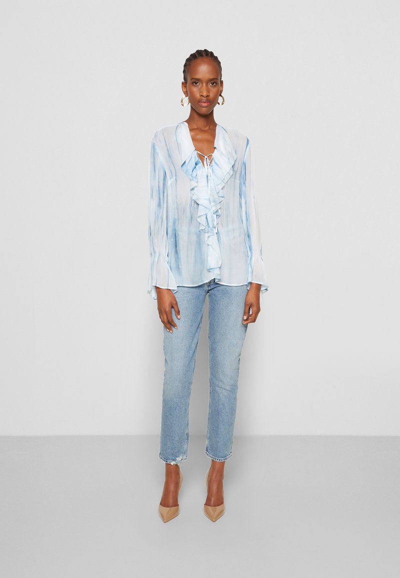 Damen Bekleidung | Dondup CAMICIA Tunika agua georgette/blau - EA34974 Damen Bekleidung | Dondup CAMICIA Tunika agua georgette/blau - EA34974
