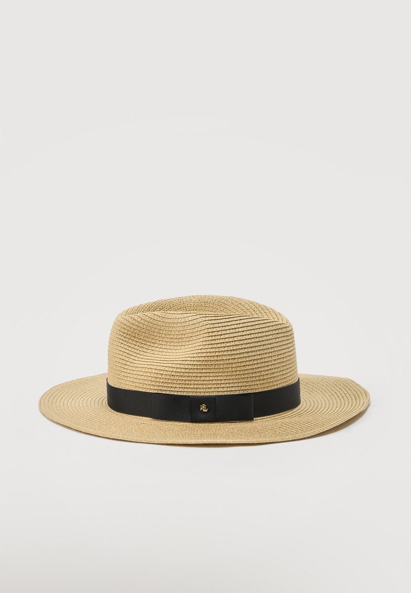 Lauren Ralph Lauren Black Straw Fedora with Brown Band Polo Ralph Lauren Men main image 2