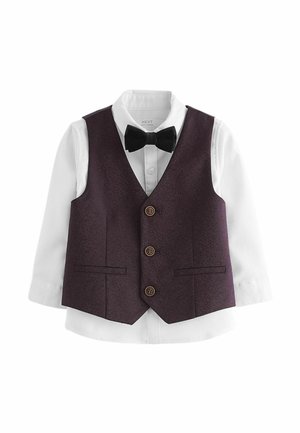 SET  REGULAR FIT - Weste - plum purple
