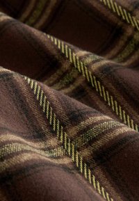 PULL ON WIDE LEG CHECK - Kelnės - brown