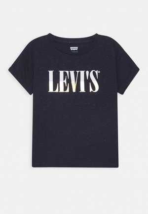 DROP SHOULDER TEE - T-shirt print - medieval blue heather