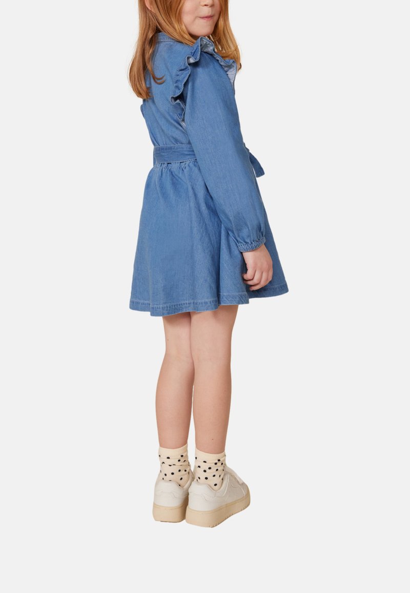 Petit Bateau Fille Robe Manches Longues - Côte 1x1 Et Tubique Matelassé - Chaud Et Confortable Robe Manches Longues Hiver