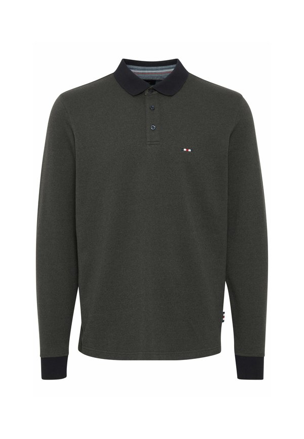 FQPETER two tone polo pique LS - Long sleeved top - grape leaf4