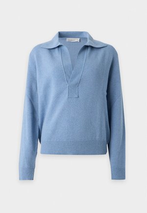 Victoria Beckham, COLLAR - Πουλόβερ - ocean mist melange