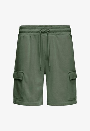 Blend, BHKARLOS SWEAT CARGO - Παντελόνι φόρμας - duck green