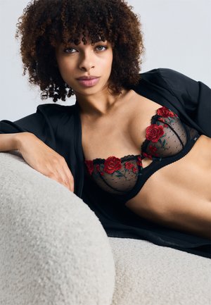 BRA BELLE WIRE - Podprsenka bez kostíc - black