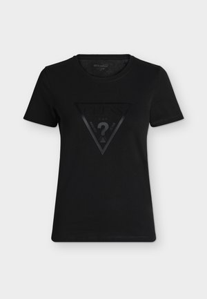 Guess, BASIC TRIANGLE TEE - Trükipildiga T-särk - schwarz
