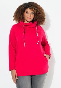 Ulla Popken MIT STEHKRAGEN RAGLANFORM LANGE ÄRMEL  - Sudadera - classic red