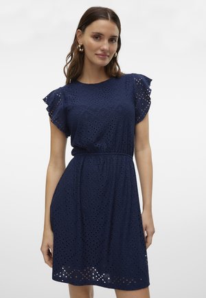 Vero Moda, TASSA FRILL - Päevakleit - navy blazer