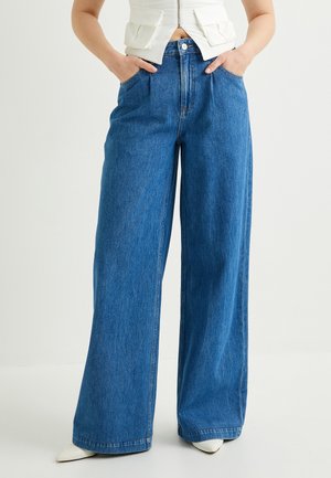 Flared Jeans - blue denim