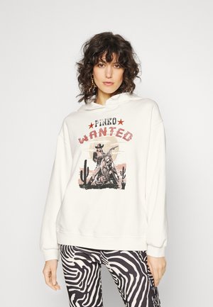 FABRO MAGLIA FELPA DI COTONE - Mikina - bianco nembo