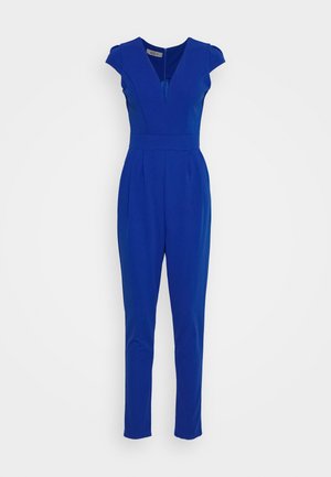 SHORT SLEEVE V NECK - Buksedragter - electric blue