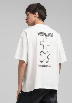 REPLAY X MARTIN GARRIX TSHIRT - T-shirt con stampa - off white