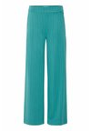 IHRUTI WIDE PA16 - Pantaloni - green blue slate stripe
