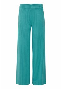 IHRUTI WIDE PA16 - Pantalones - green blue slate stripe