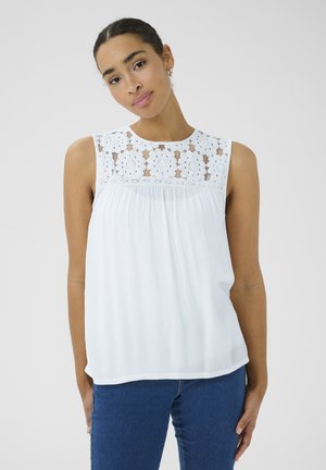 Kaffe KACIARA AMBER - Top - chalk