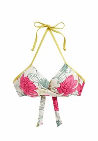 PLUNGE STANDARD - Vrchný diel bikín - pink lime green floral