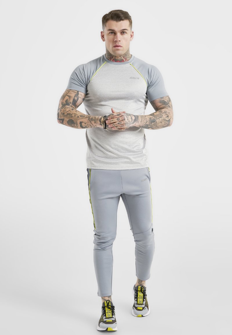 SIKSILK IMPULSE  - T-shirt con stampa - grey marl & grey