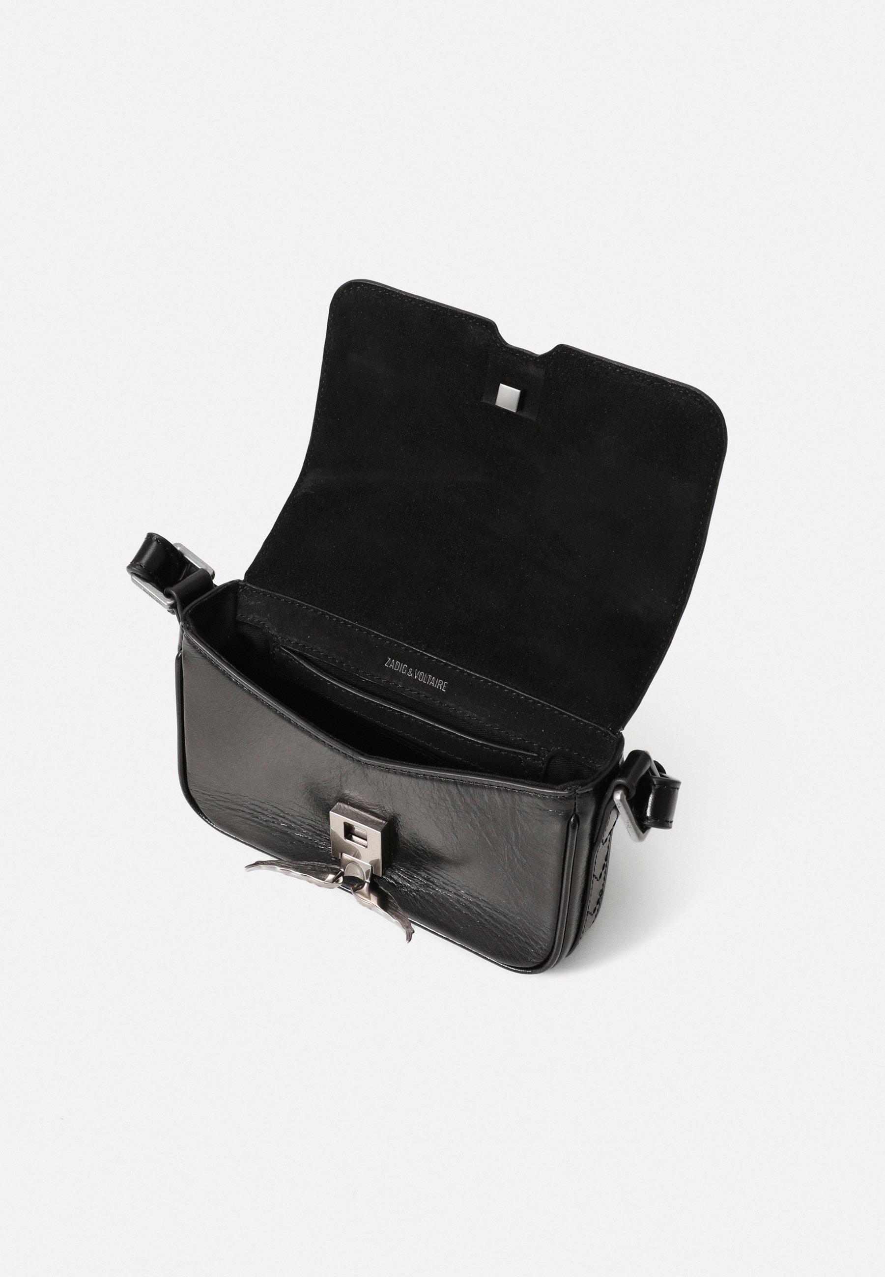 Zadig & Voltaire LE ZAZI VINTAGE PATENT - Cross body bag - black