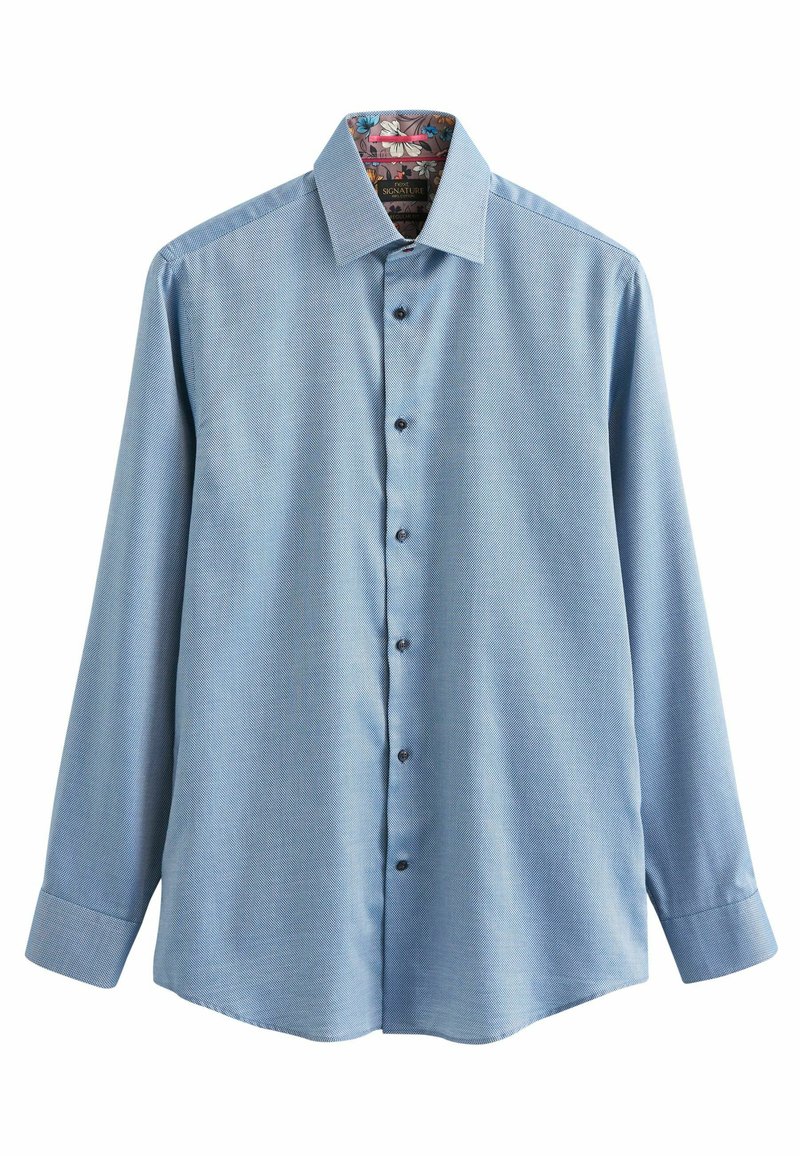 Next Overhemd blauw gemêleerd