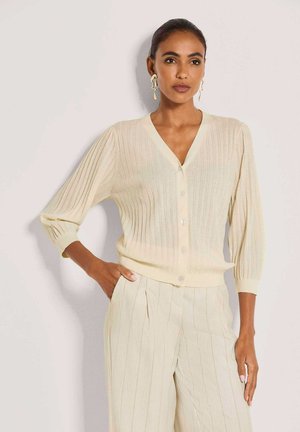 Strickjacke - pearl white